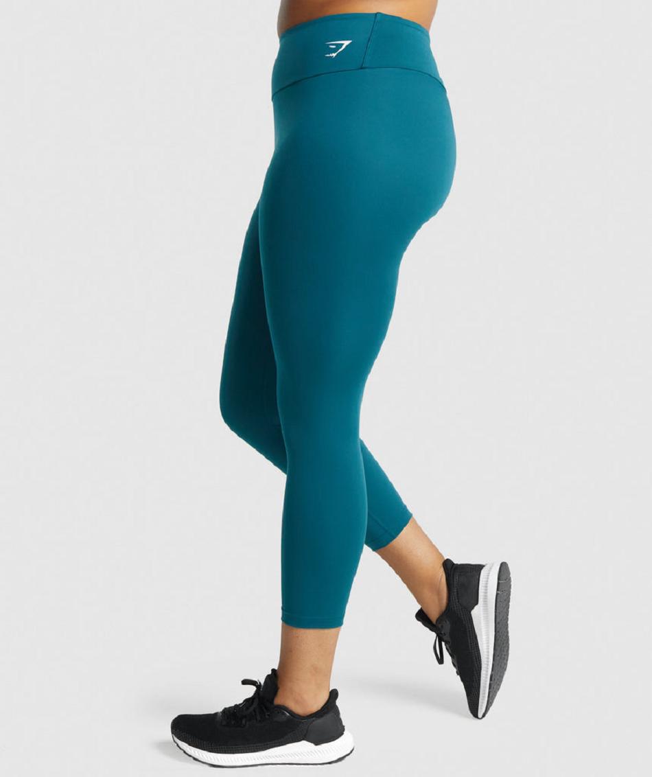 Leggins Gymshark Entrenamiento 7/8 Mujer Turquesa | CO 2918CTV